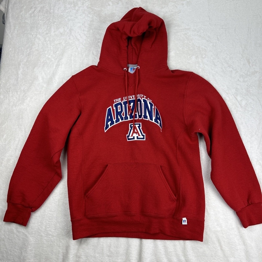 Vintage University Of Arizona Wildcats Russell Athletic Hoodie Sweatshirt Size M